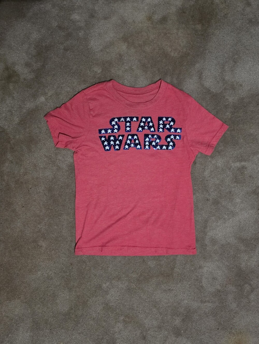 Kids Star Wars Red White & blue Tee Sz Med 10/12 - Picture 5 of 8
